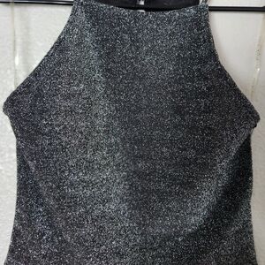 Haute Monde Black Glitter Top